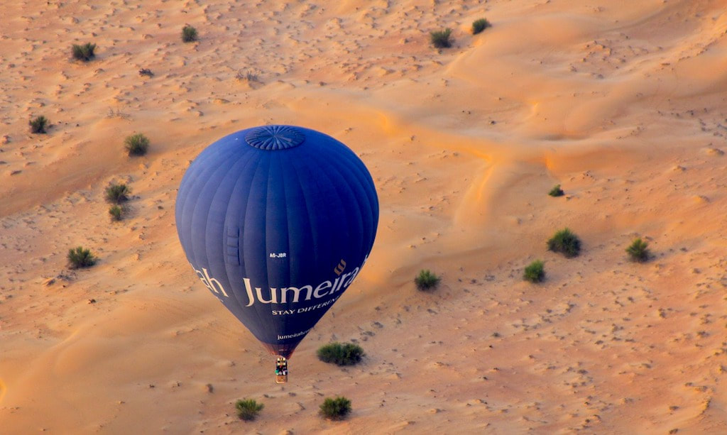 Dubai hot air balloon ride