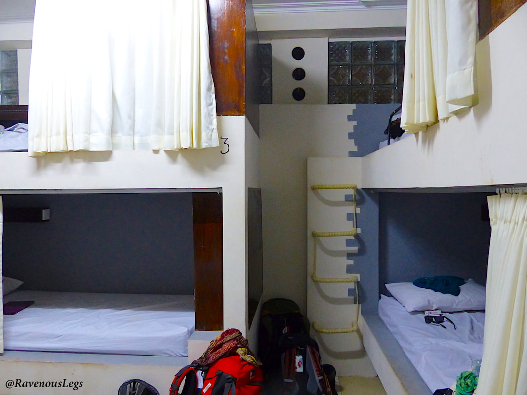 Dorm in Broken Compass Hostel at Gili Trawangan, Indonesia
