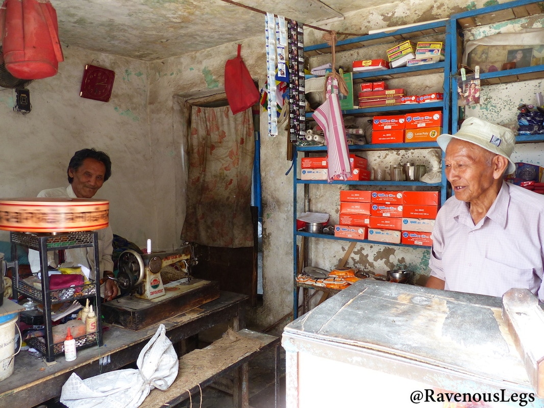 Shops in tibetan colony in Bir, Himachal Pradesh