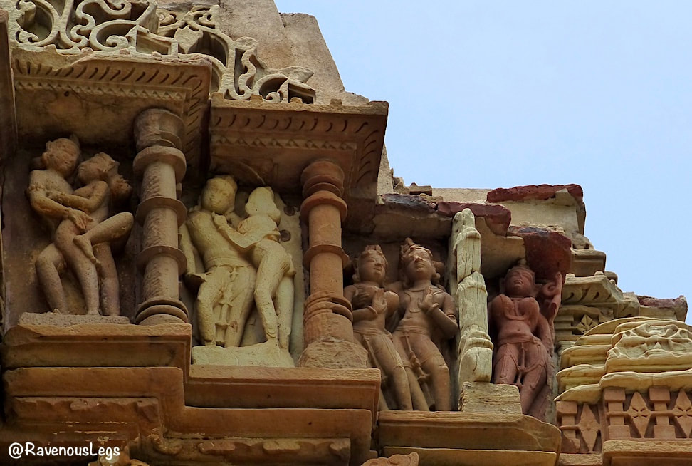 Intricate carvings of Khajuraho Temples