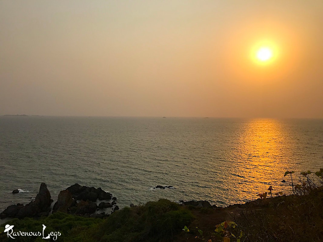Sunset hike to Kille Nivati beach, Konkan coast, Maharashtra.