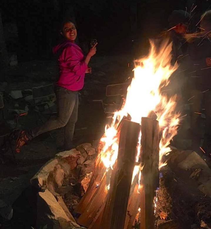 Bonfire at Tirthan Angler's Retreat, Palachan Valley, Himachal Pradesh