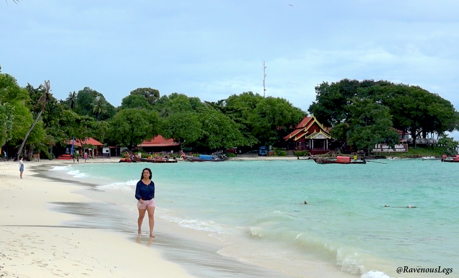 White sand beaches at Phi Phi Islands