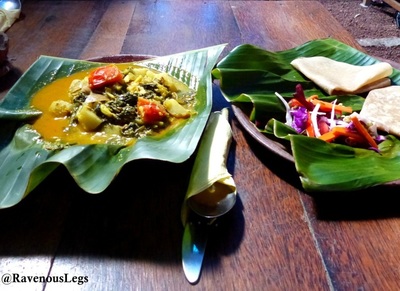 Organic food at Bohemian Cafe, Varkala Cliff, Kerala