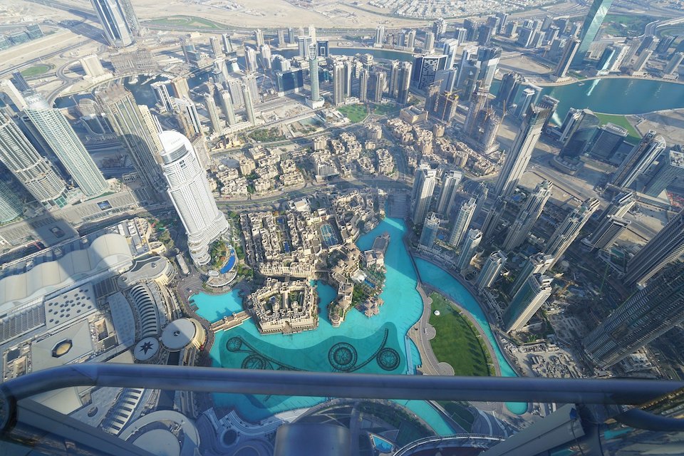 Burj Khalifa, view from top