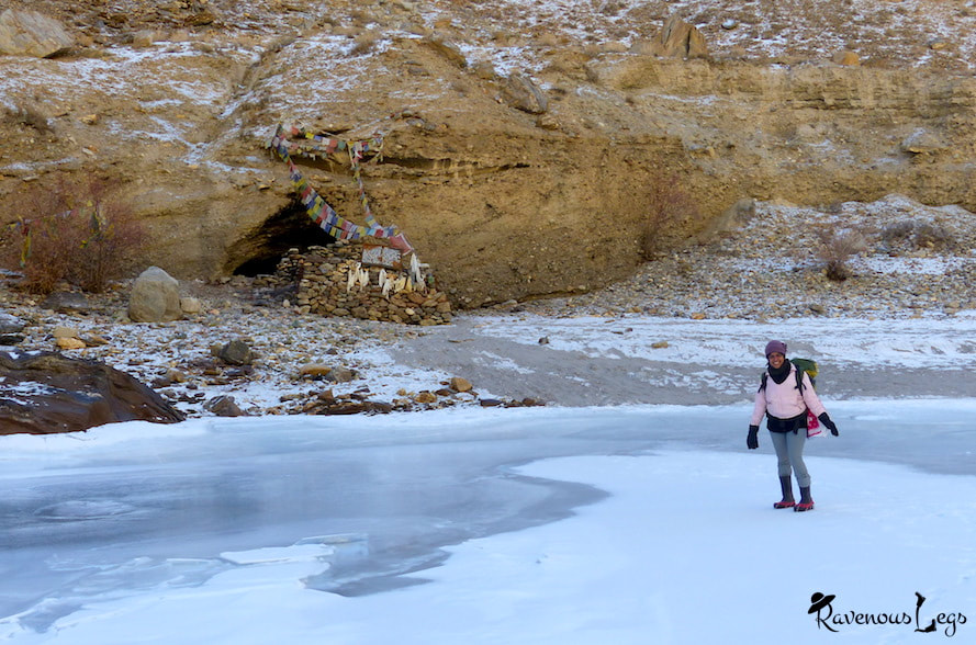 Chadar Trek, Ladakh - cave