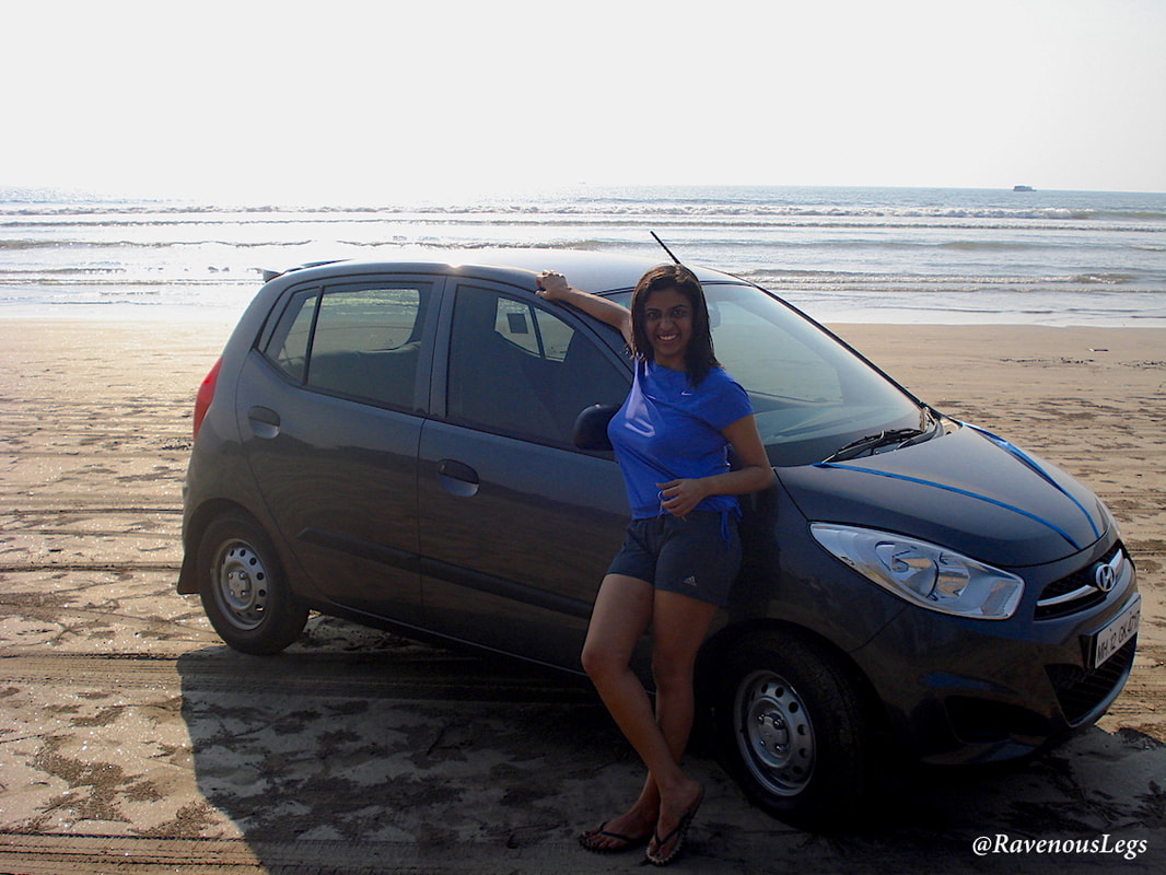 Driving my new i10 from Pune to Shrivardhan beach