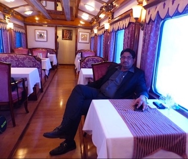 GM at Golden Chariot luxury train of India