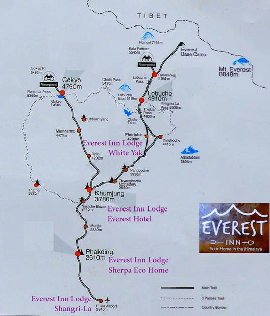 Route to Everest Base Camp