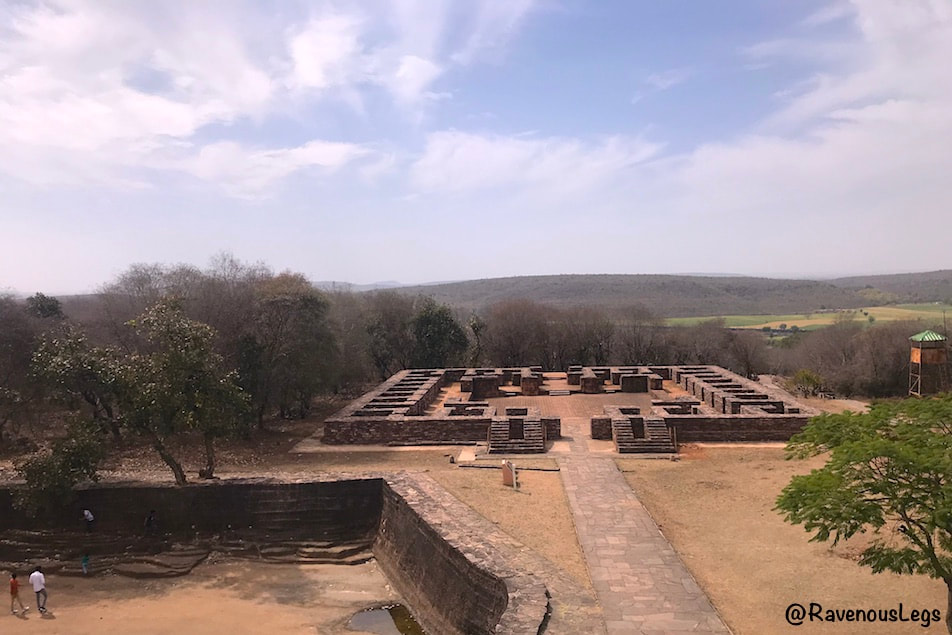 Structure of Buddhist monastery - Sanchi group of monuments, Madhya Pradesh