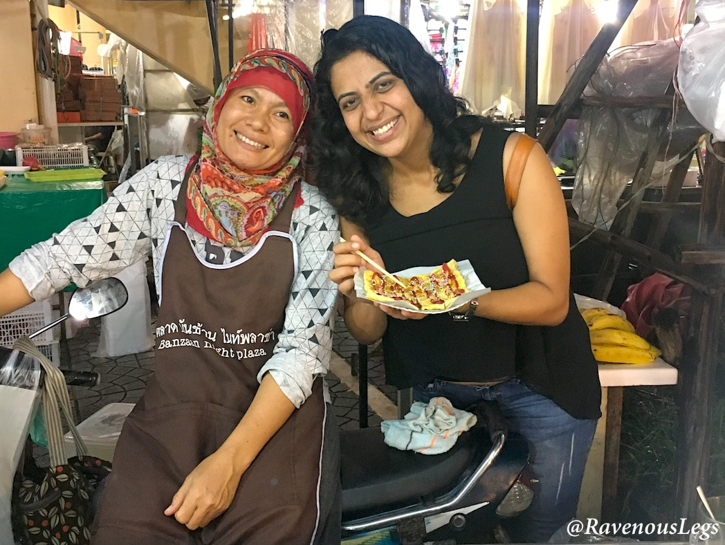 Muslim pancake at Banzaan Market