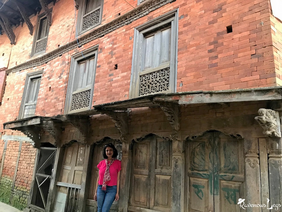 Houses with Newari architecture in Bandipur, Nepal