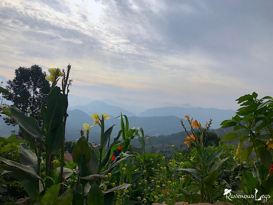 Panoramic views of the Himalayan Ranges in Bandipur, Nepal