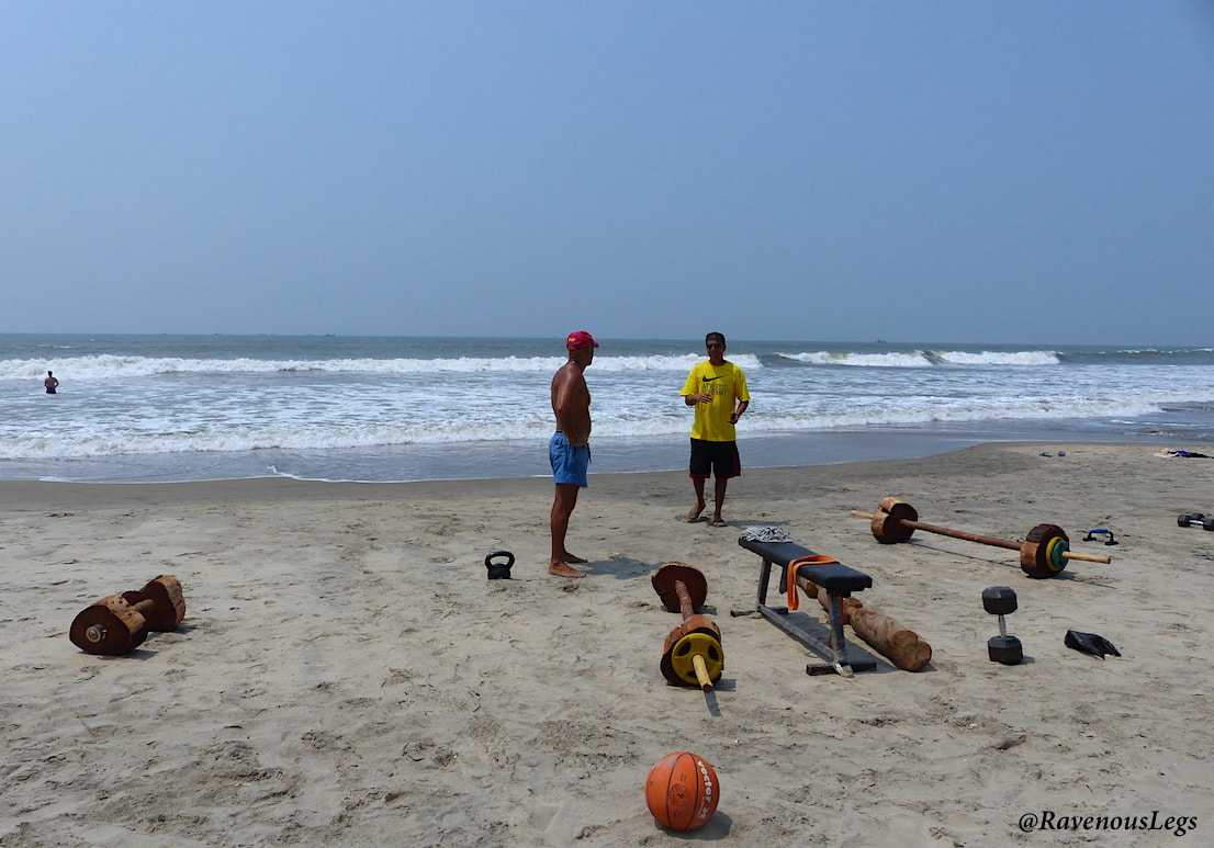 Beach gym at Mandrem, Goa
