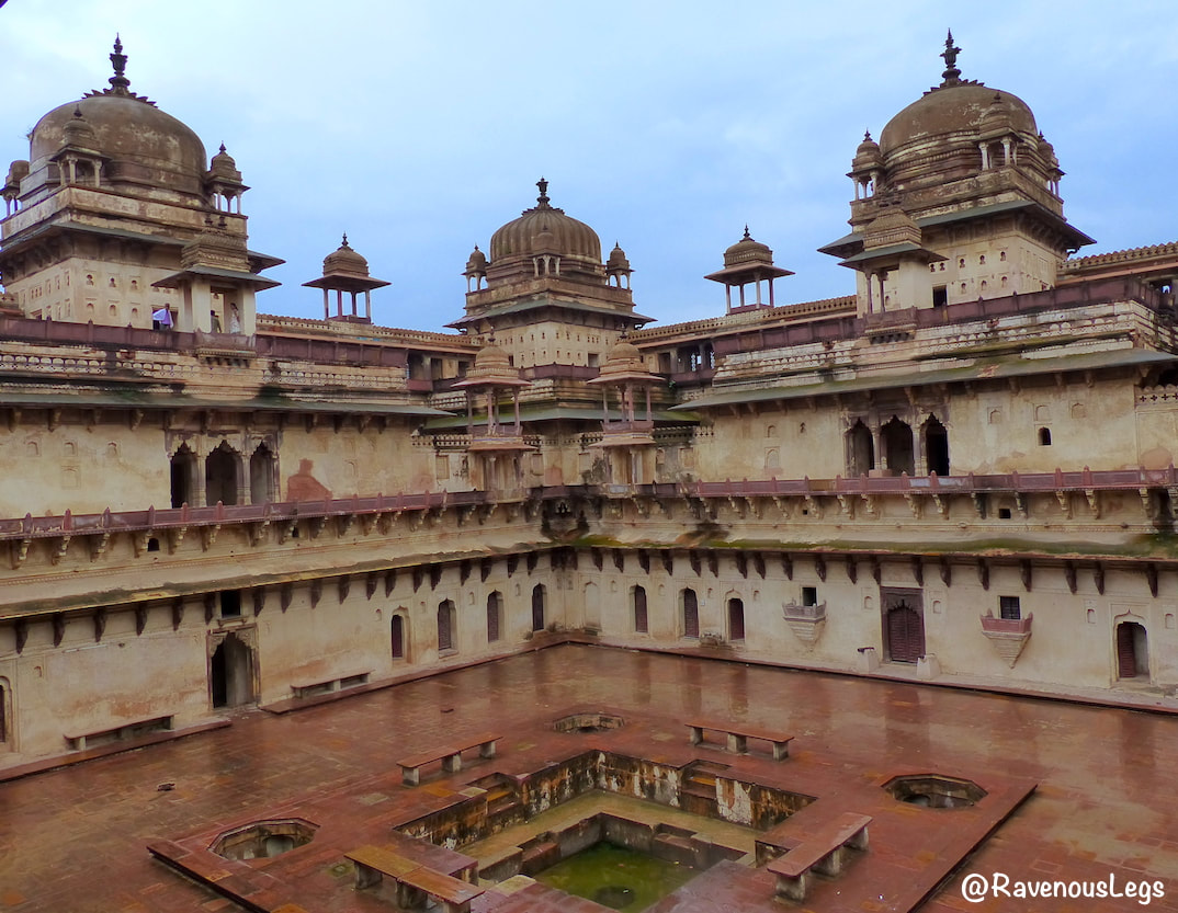 Jahangir Mahal in Orchha Fort Complex