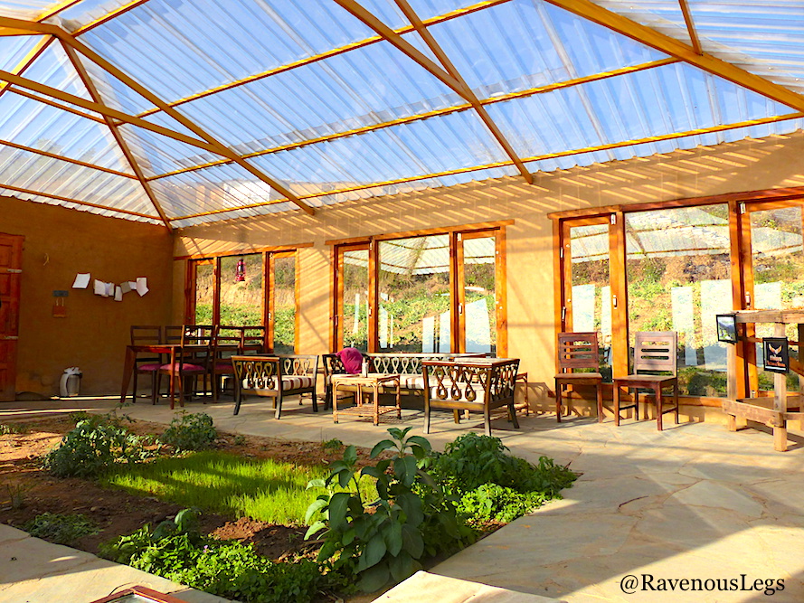 Green House Cafe in The Goat Village, Nag tibba