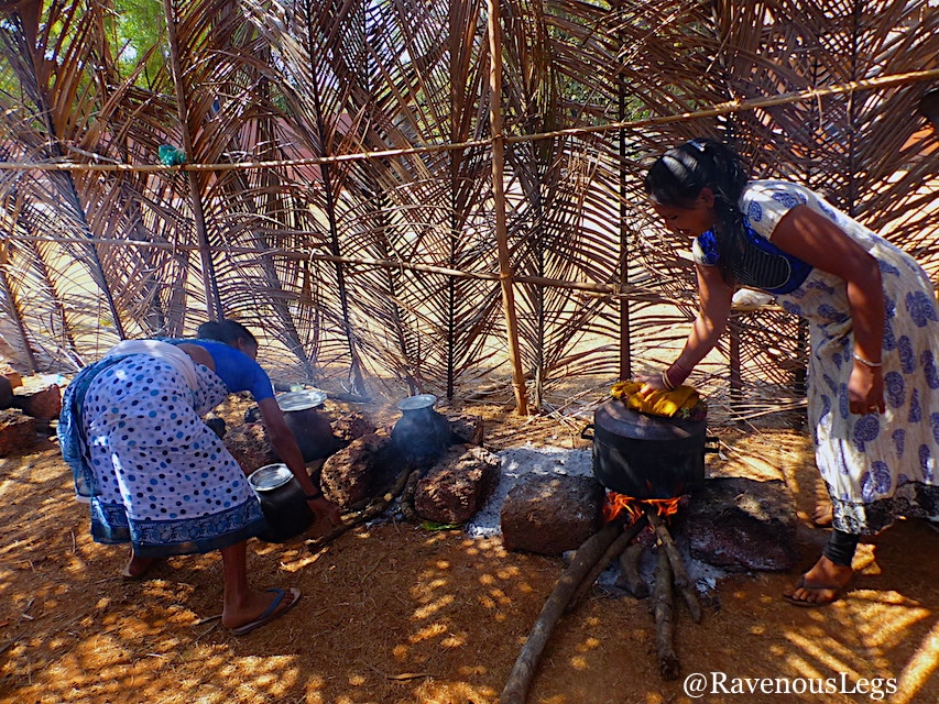 women cooking in traditional goan style at Goa Tribal Festival Xeldem
