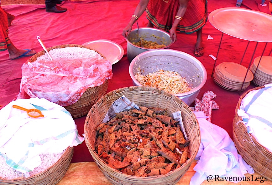 Traditional Goa food at Goa Tribal Festival Xeldem