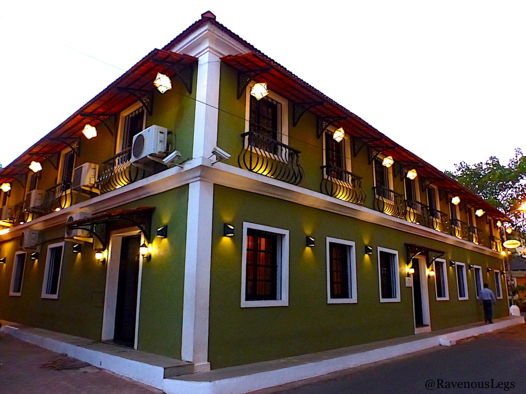 The colourful Portuguese houses in Goa