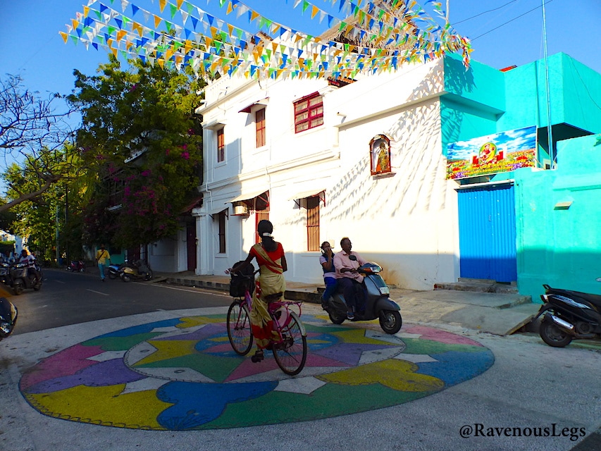  Vibrant streets of French Quarter in Pondicherry