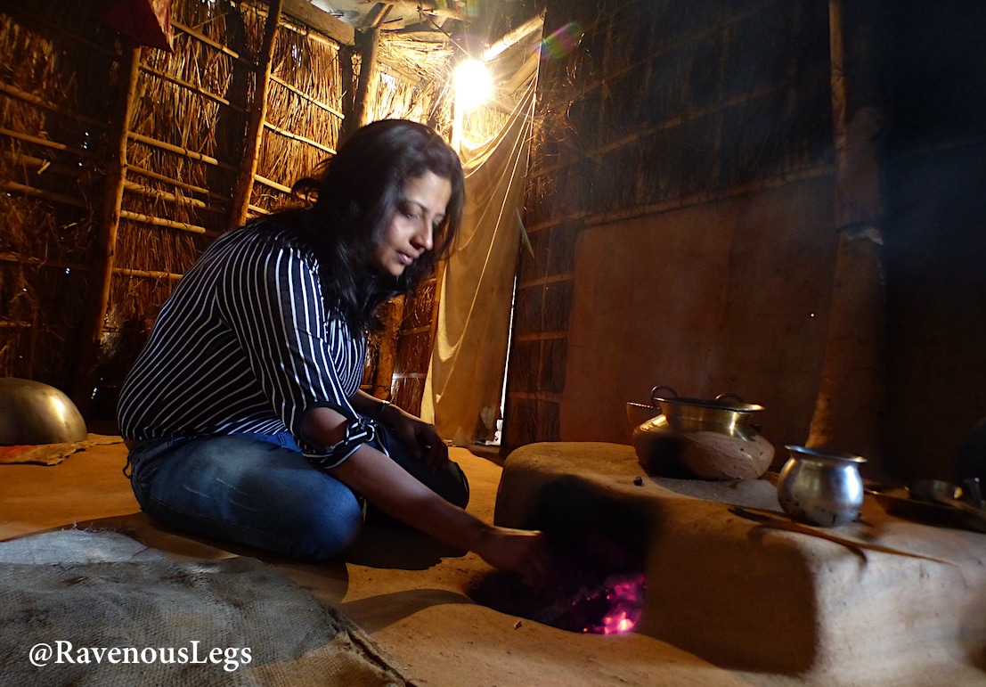 Traditional kitchen at Kaaphal Hill farmstay, in Chaukori, UttarakhandPicture