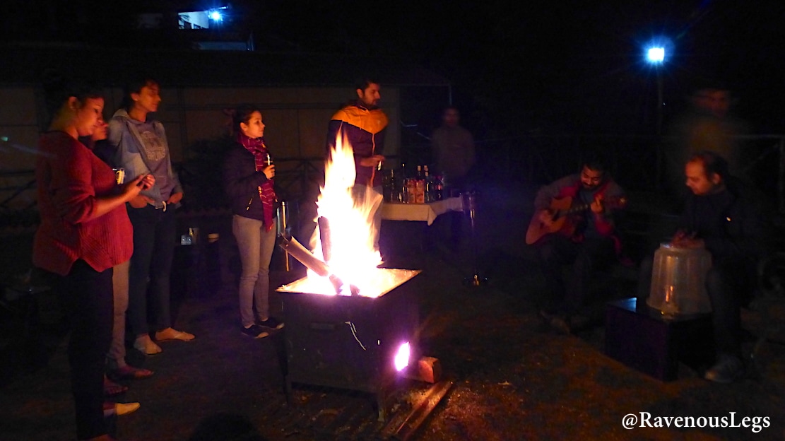 Aamod at Dalhousie - Bonfire