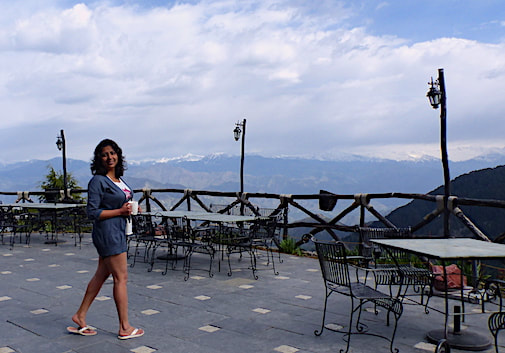 Aamod at Dalhousie - stunning views of Pir Panjal Himalayan Range