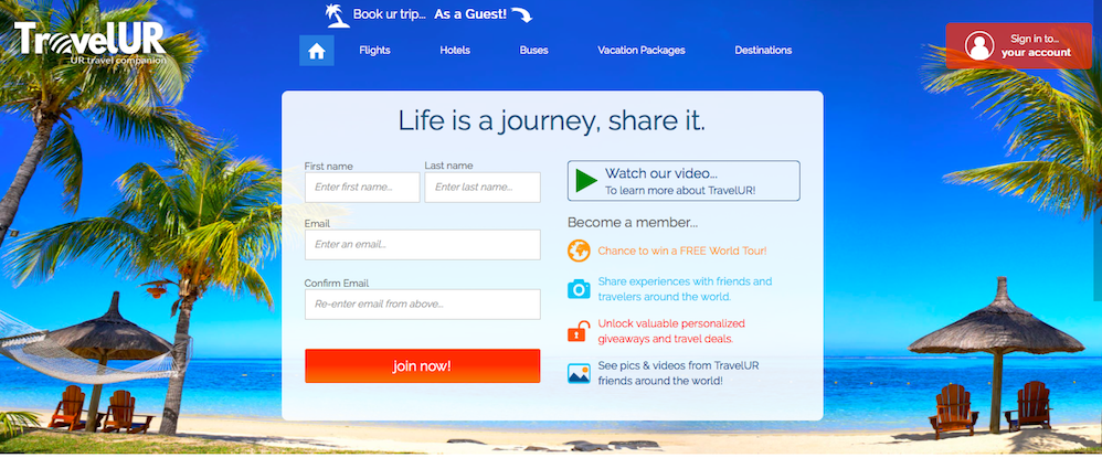 TravelUR - Platform to plan, execute and share your travels