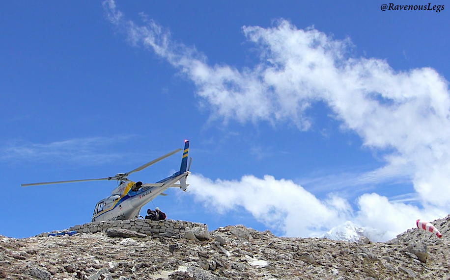 Rescue operation at Gorakshep, Everest Base Camp