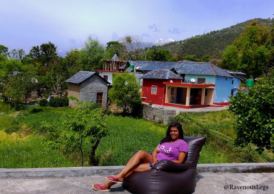 View from my terrace in Bir, Himachal Pradesh