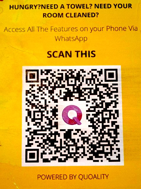 The Hosteller - services on QR code